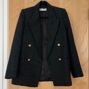 Zara Weave Textured Blazer
